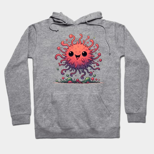 Cute Microbe Hoodie by Dmytro